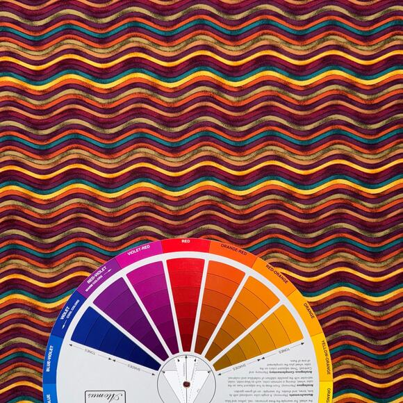 Timeless Treasures Wavy Striped Desert Dunes Cotton Fabric Print - 1/2 Yard - Picture 6 of 8